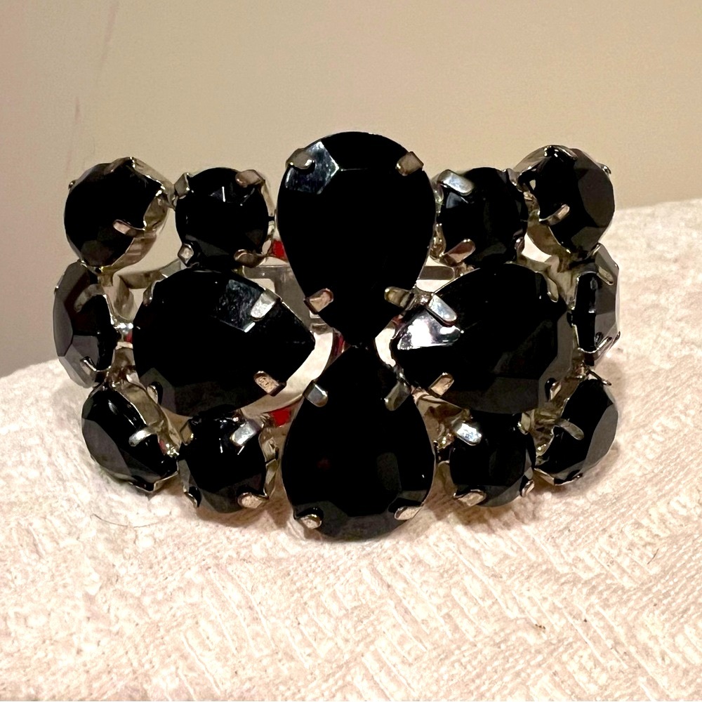 WHBM Elegant Black Gemstone Bracelet